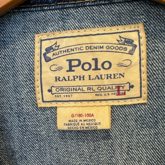 Men’s Polo Denim Jacket - Picture 3 of 4